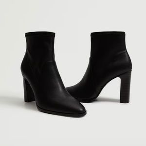 NWOB Mango Heel zipped boots Size 39 / US 8 MSRP: $80